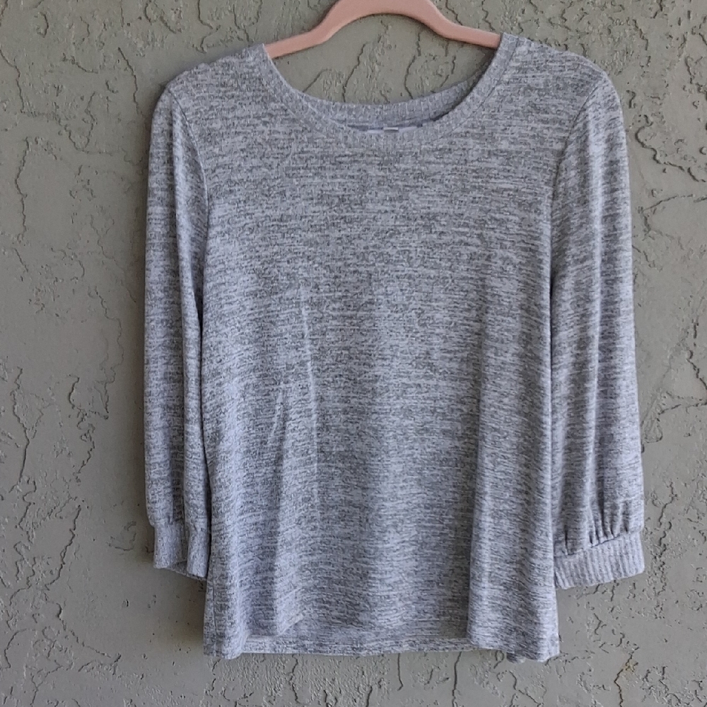 Chico's Gray Short Sleeve Tee